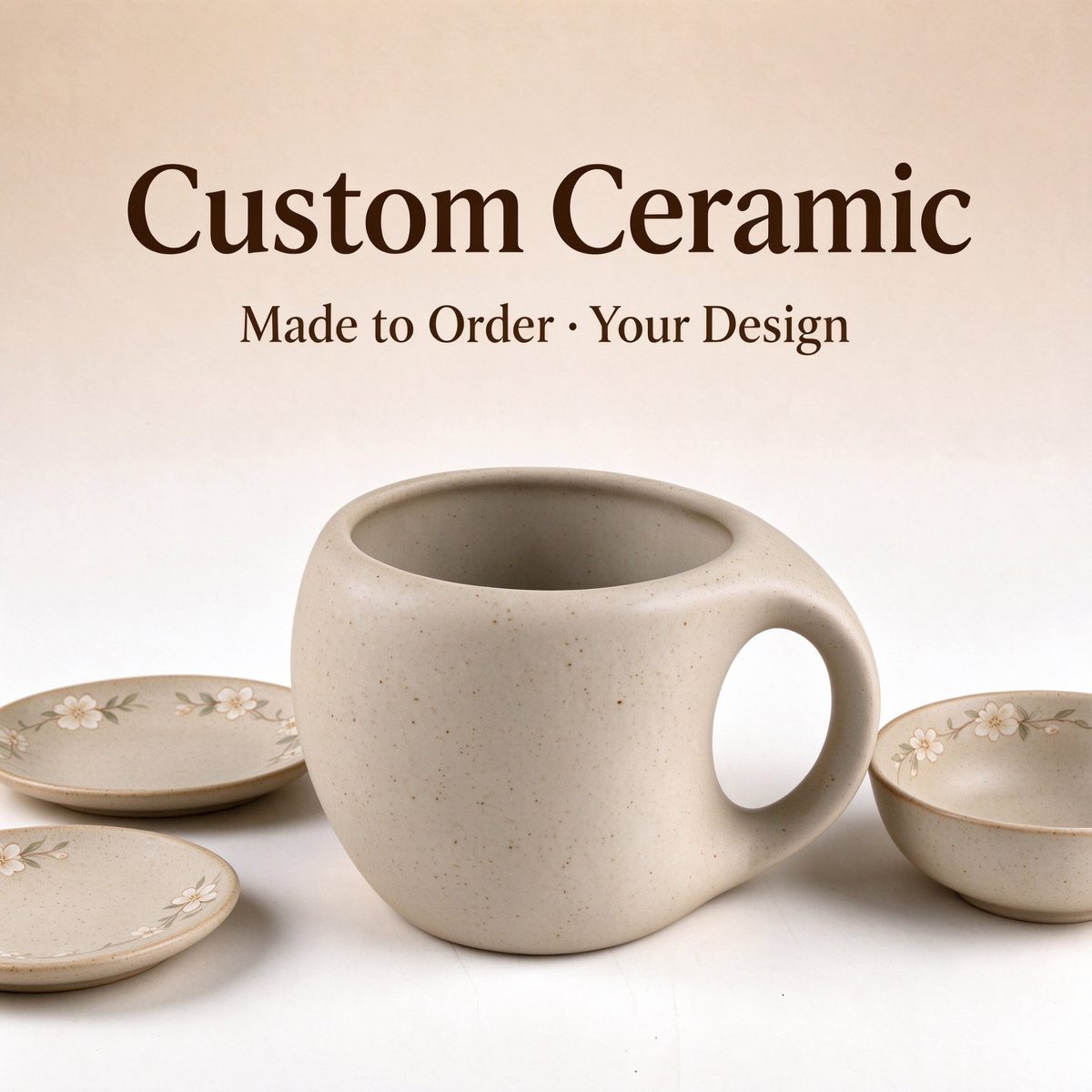 Hand painting glaze onto ceramic ware